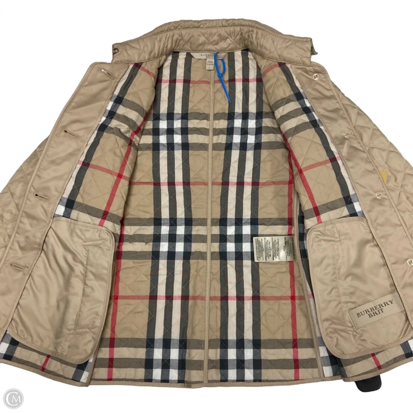 Jacket Luxury Designer By Burberry In Tan, Size: S