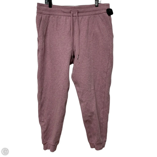Athletic Pants By Lululemon In Pink, Size: L