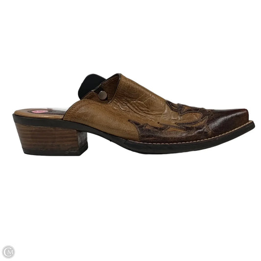 Shoes Heels Block By Ariat In Brown, Size: 9