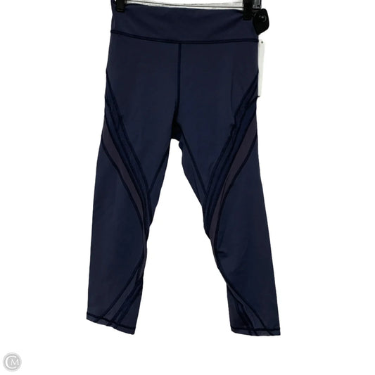 Athletic Leggings Capris By Lululemon In Navy, Size: M