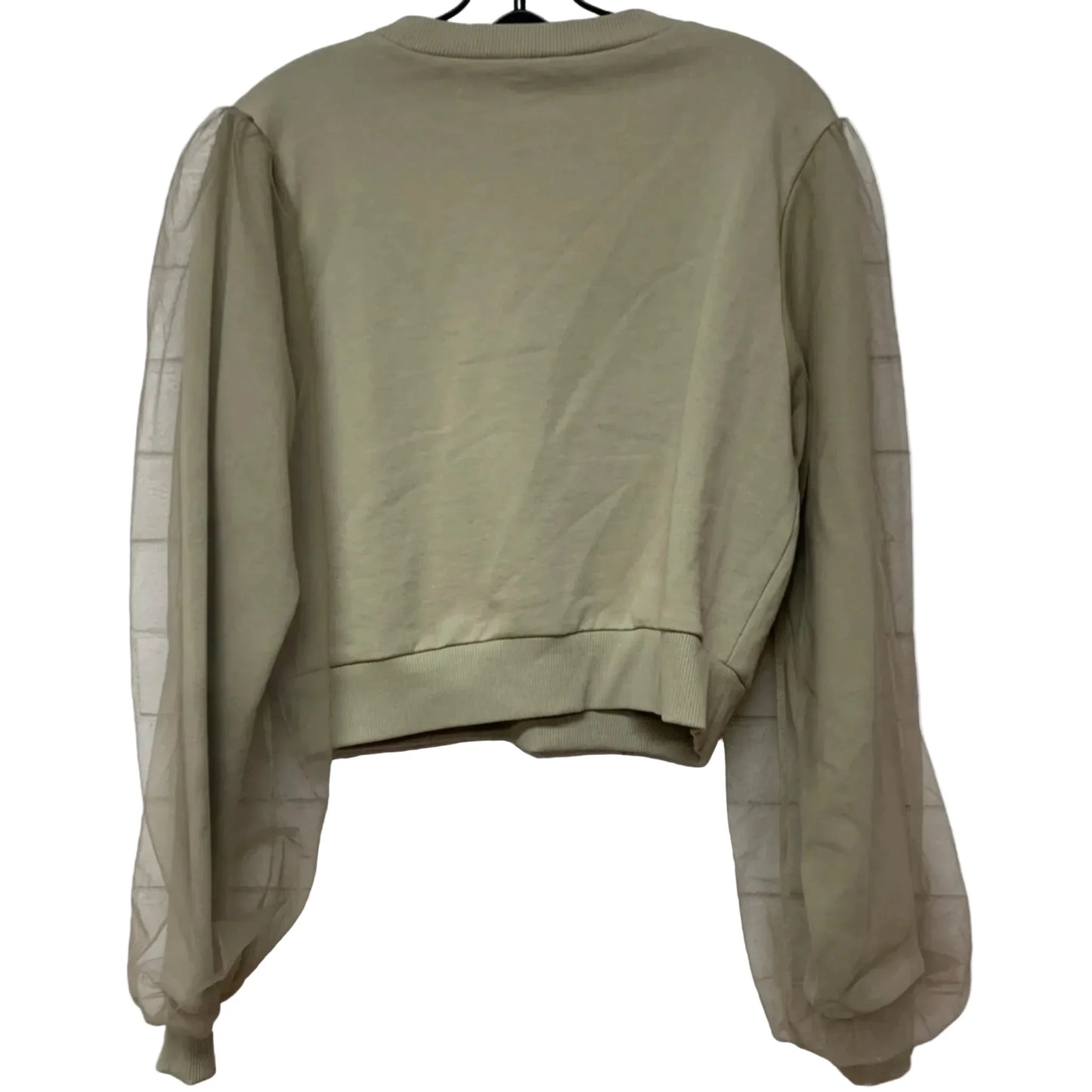 Sweatshirt Crewneck By Anthropologie In Tan, Size: M