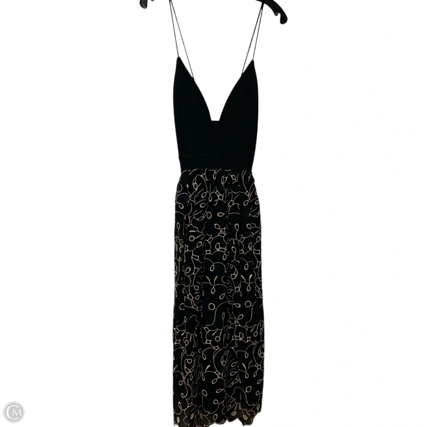 Dress Casual Maxi By Maeve In Black & Gold, Size: Xs