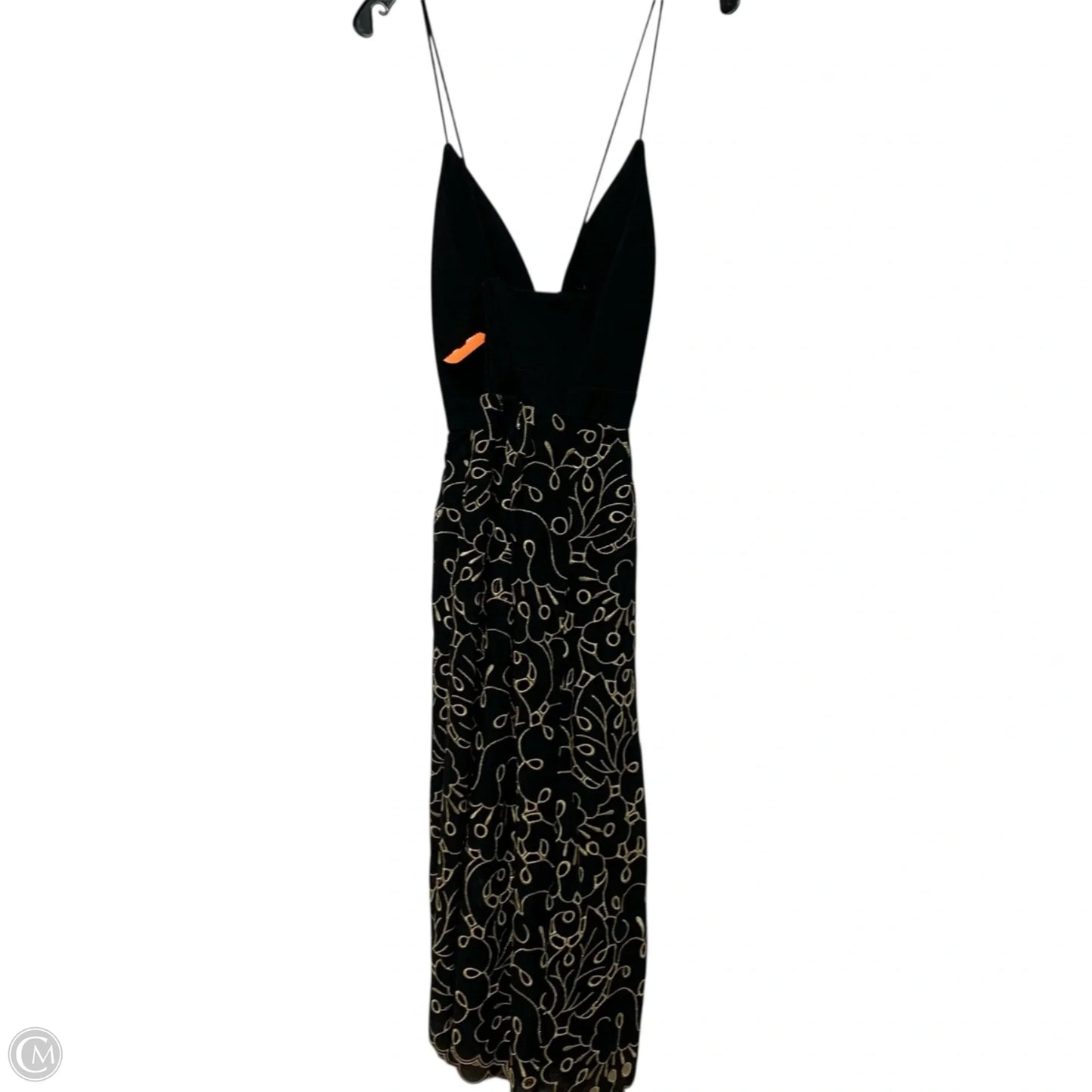 Dress Casual Maxi By Maeve In Black & Gold, Size: Xs