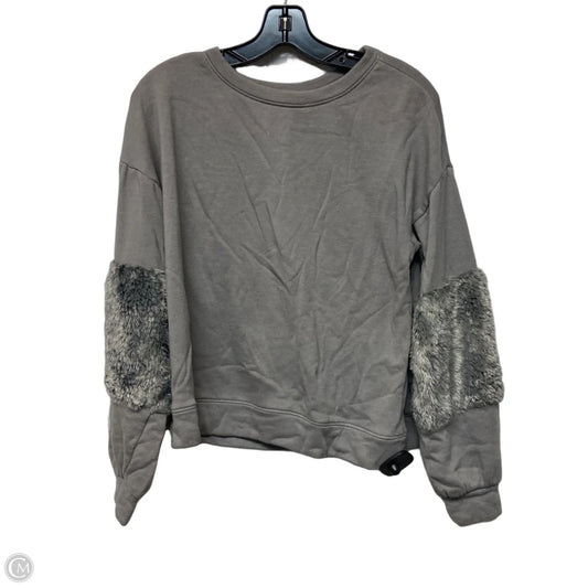 Sweatshirt Crewneck By Kaari Blue In Grey, Size: M