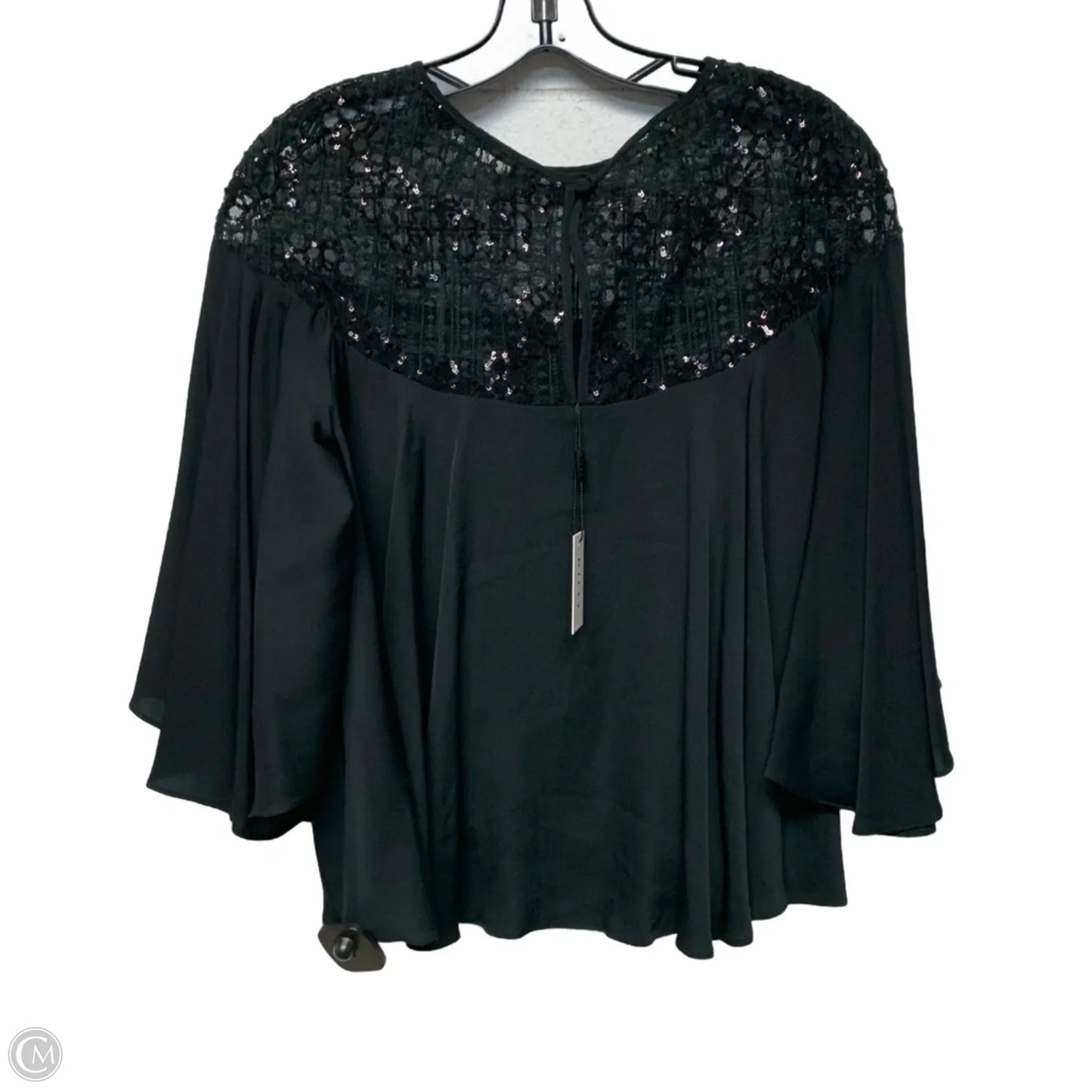 Top Long Sleeve Designer By Milly In Black, Size: M