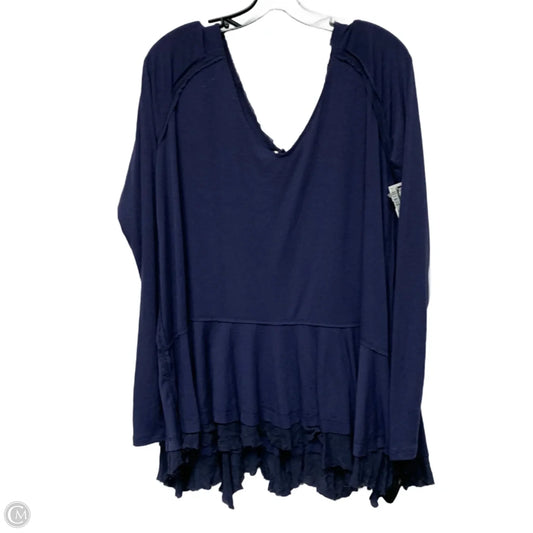 Top Long Sleeve By We The Free In Purple, Size: L