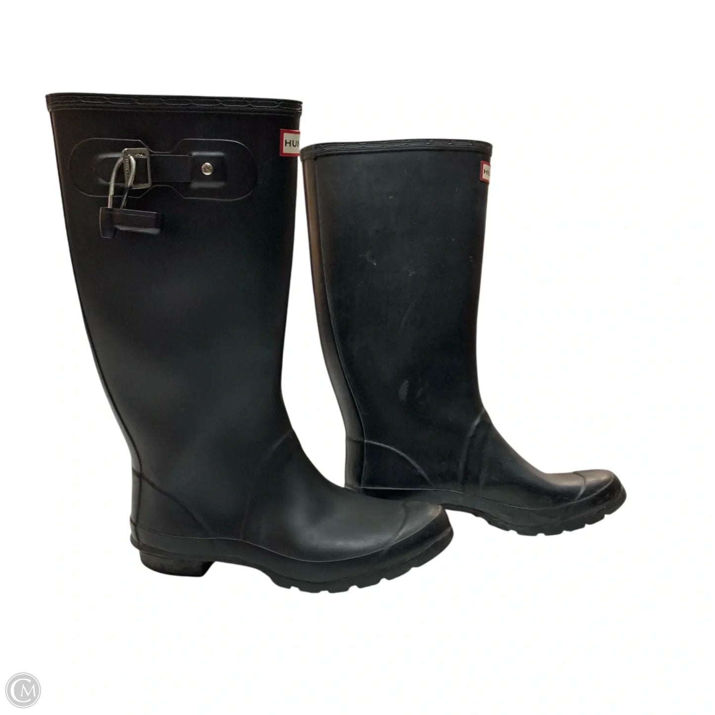 Boots Designer By Hunter In Black, Size: 7