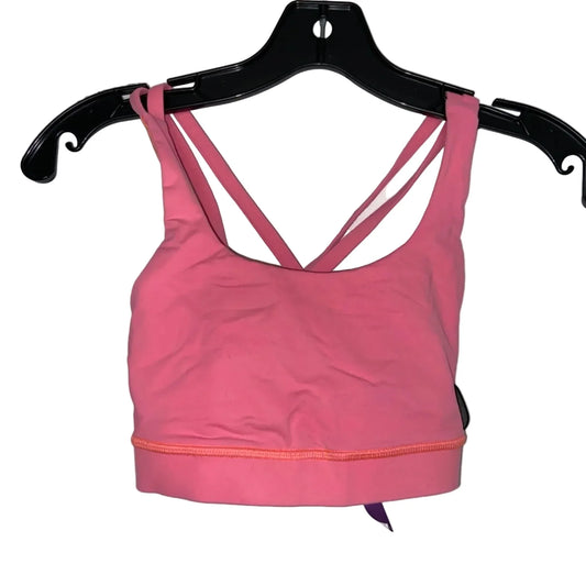 Athletic Bra By Lululemon In Pink, Size: Xs