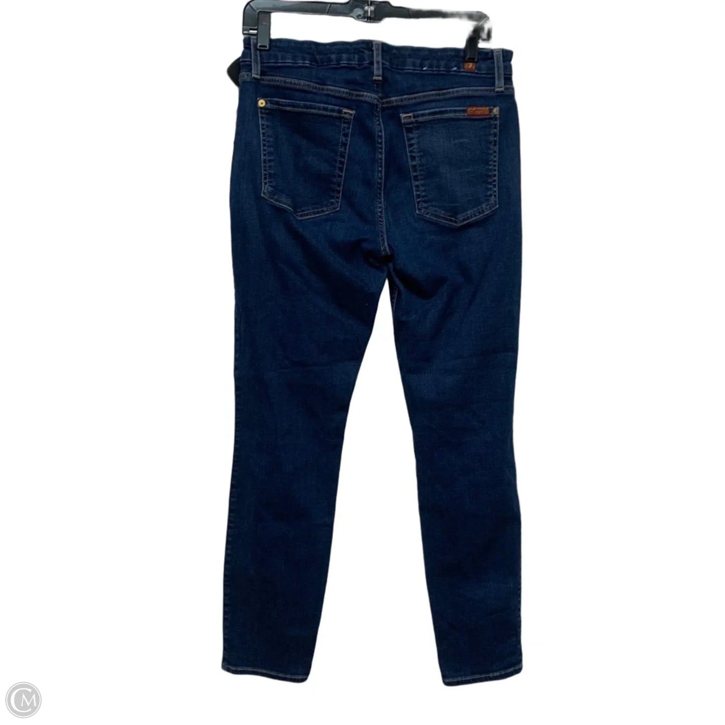 Jeans Jeggings By 7 For All Mankind In Blue Denim, Size: 12