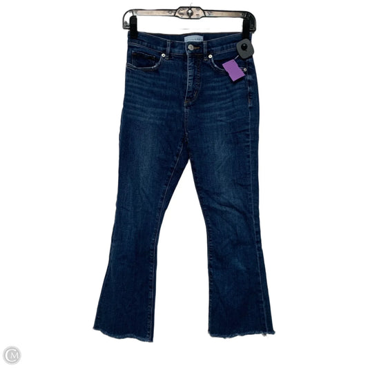 Jeans Cropped By Loft In Blue Denim, Size: 0