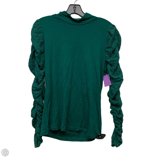 Top Long Sleeve By Maeve In Green, Size: S
