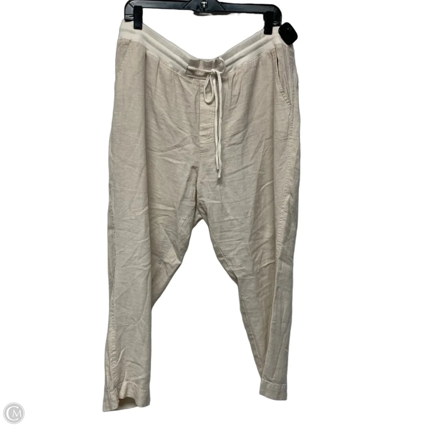 Pants Linen By Susina In Beige, Size: Xl