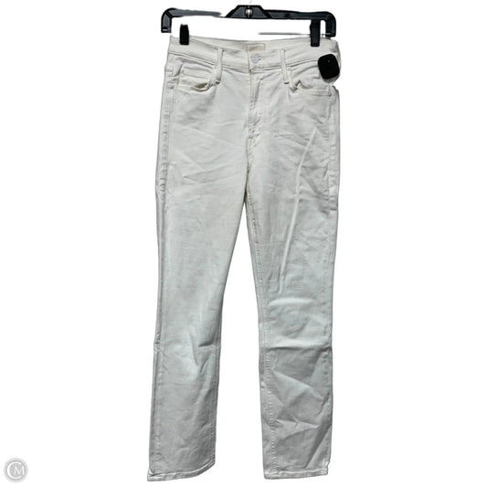 Jeans Designer By Mother In White Denim, Size: 2
