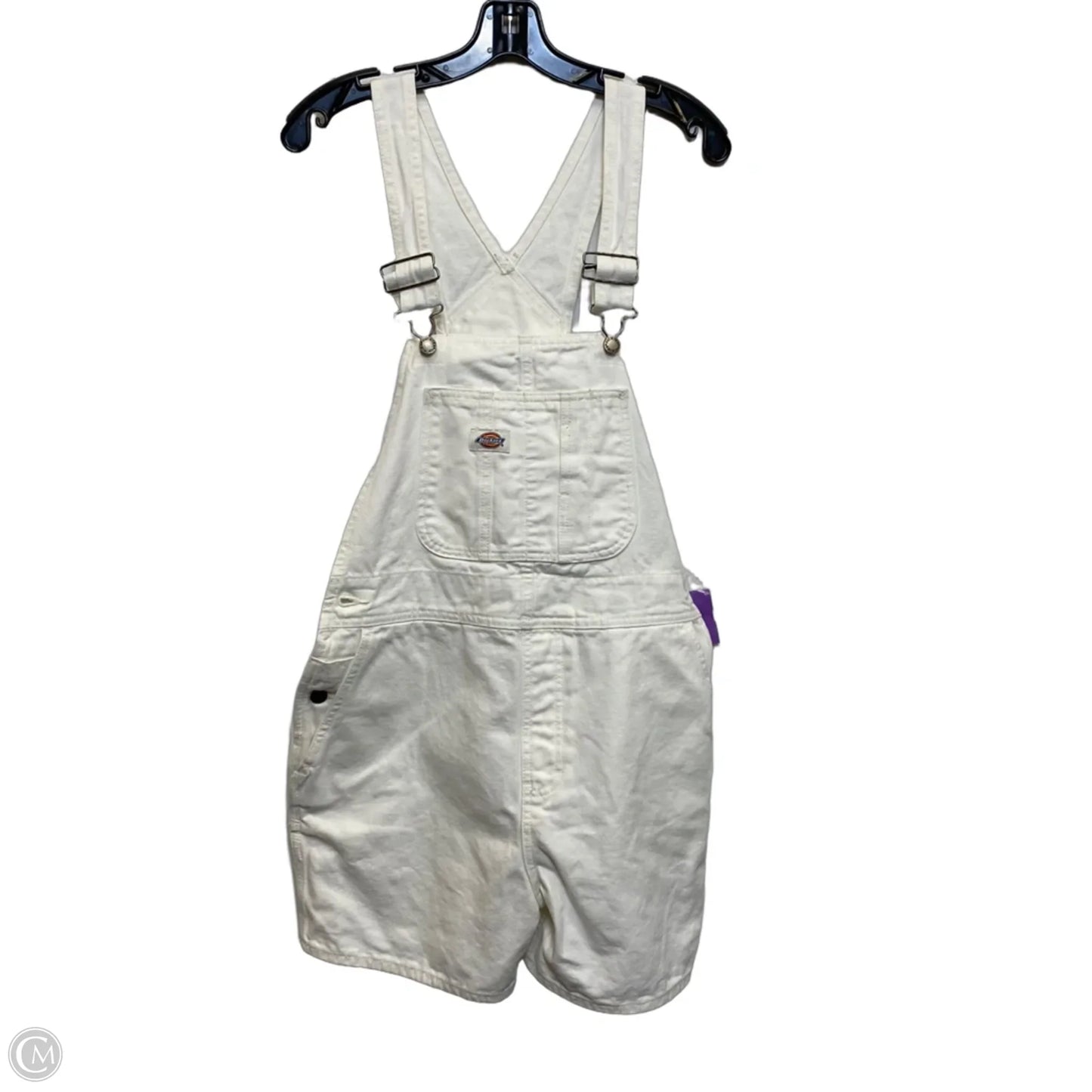 Shortalls By Dickies In White Denim, Size: M