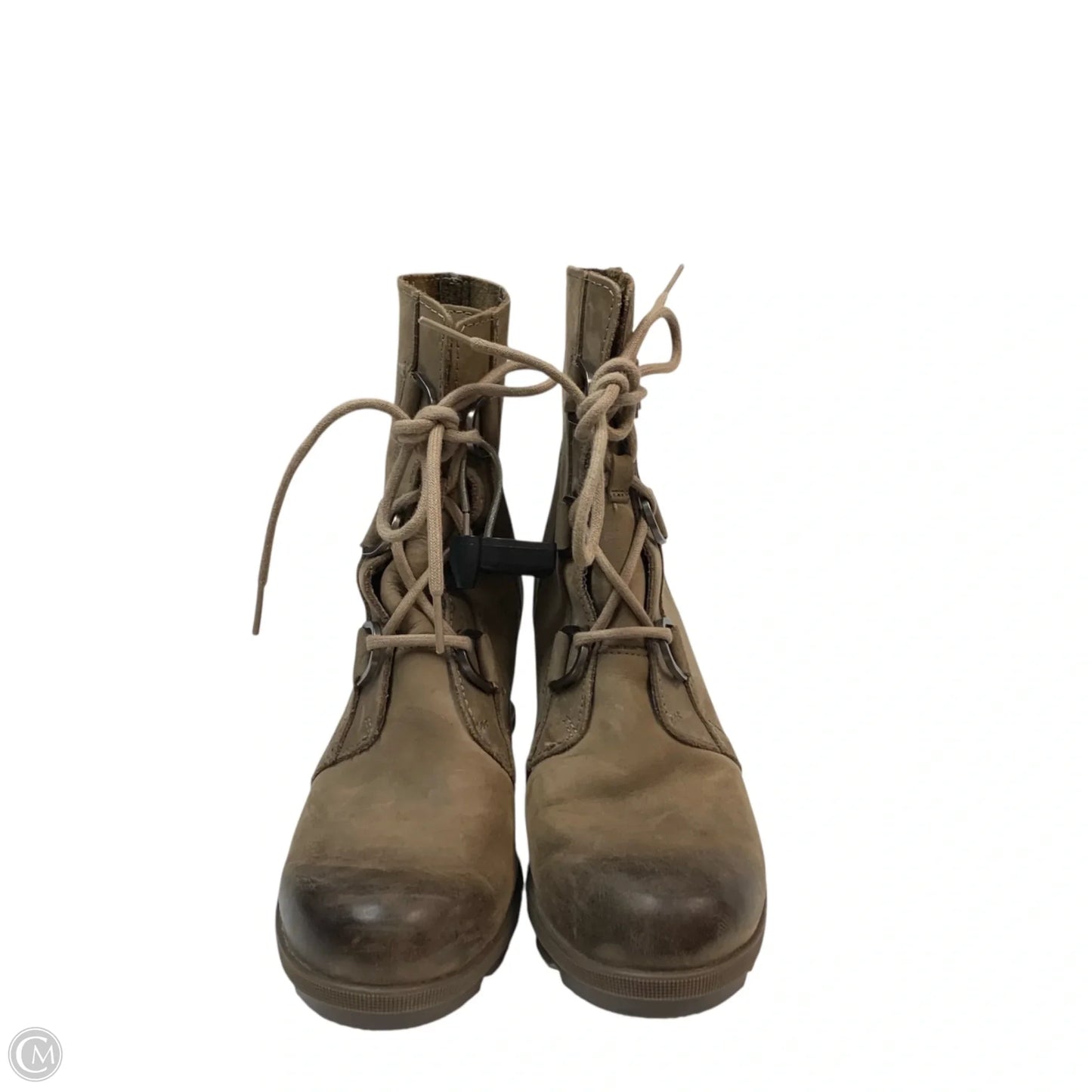 Boots Ankle Heels By Sorel In Brown, Size: 8