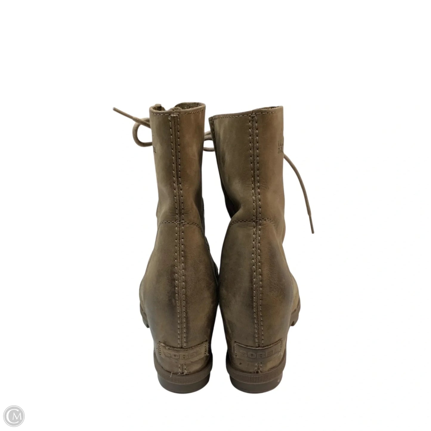 Boots Ankle Heels By Sorel In Brown, Size: 8