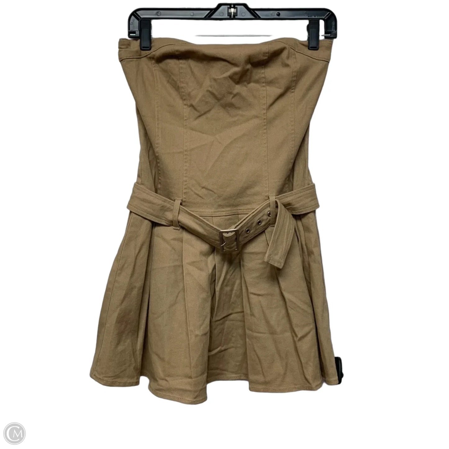 Dress Casual Short By Love Fire In Tan Denim, Size: S