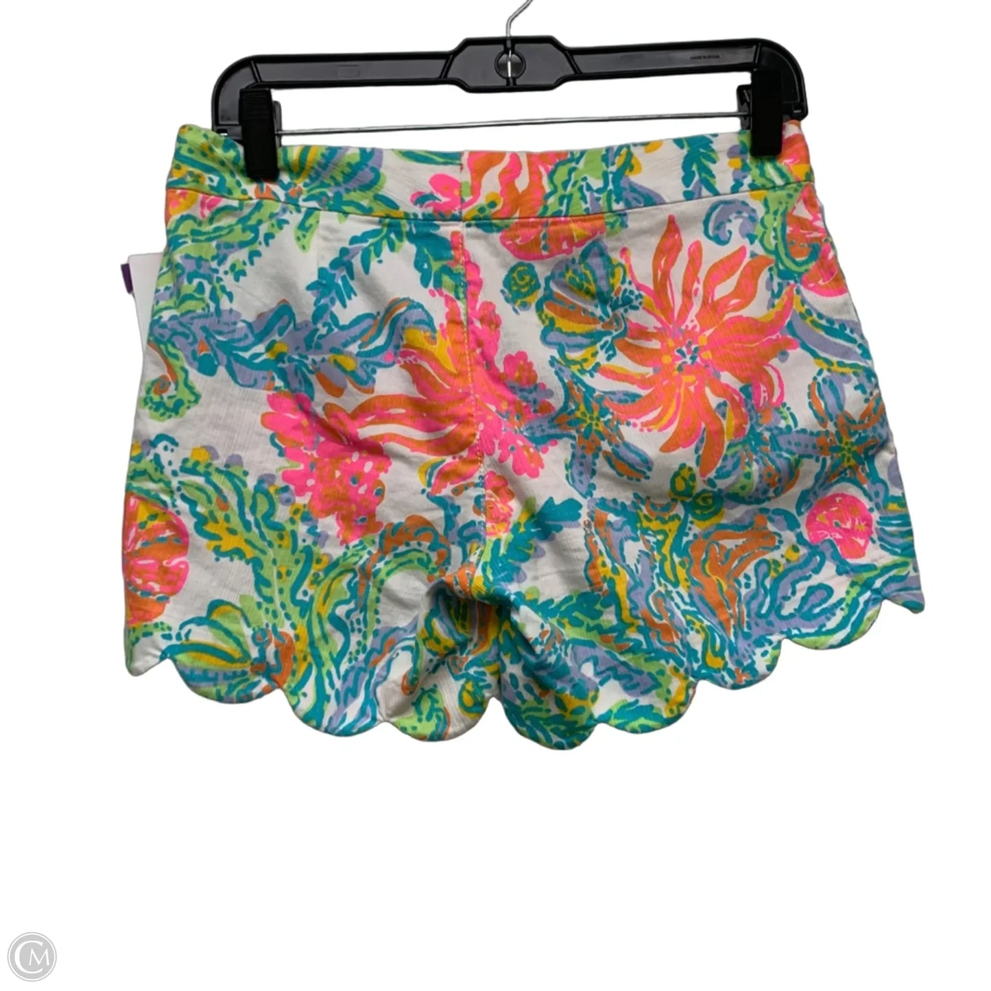 Shorts Designer By Lilly Pulitzer In Green & White, Size: 0