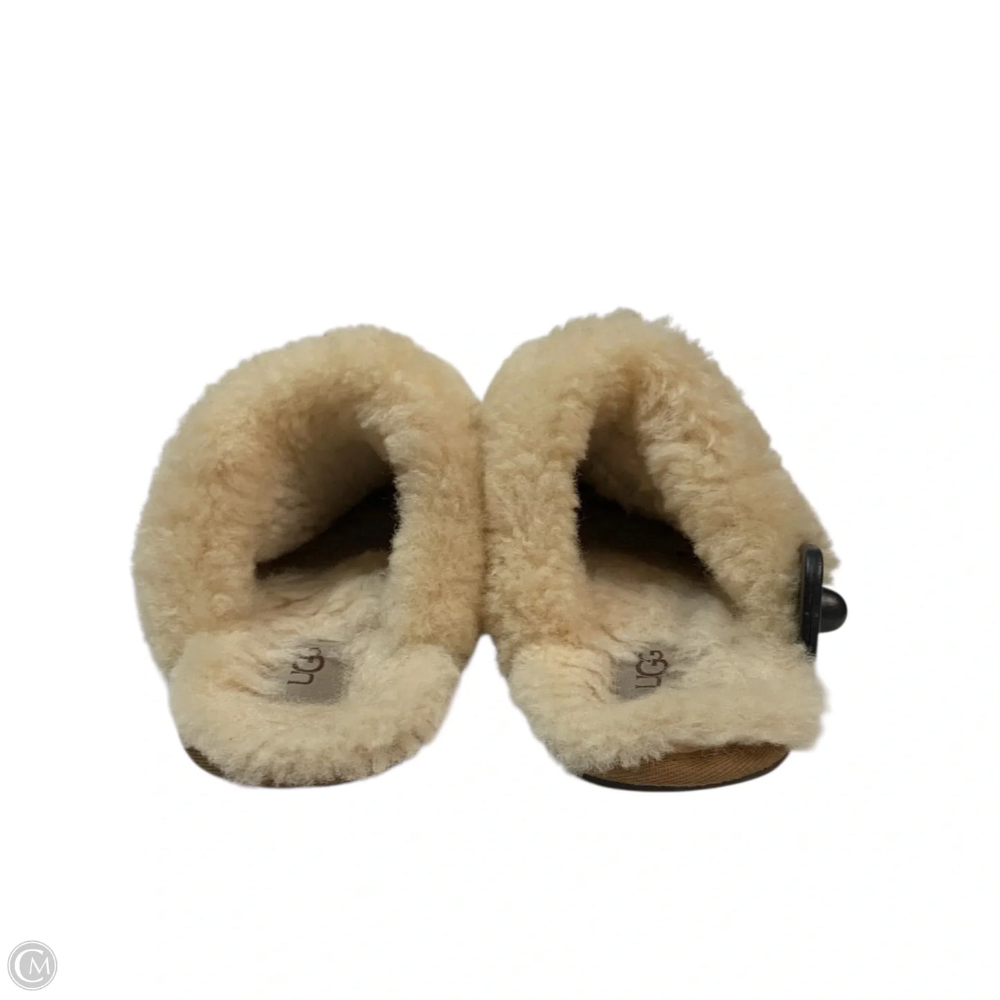Slippers Designer By Ugg In Tan, Size: 8
