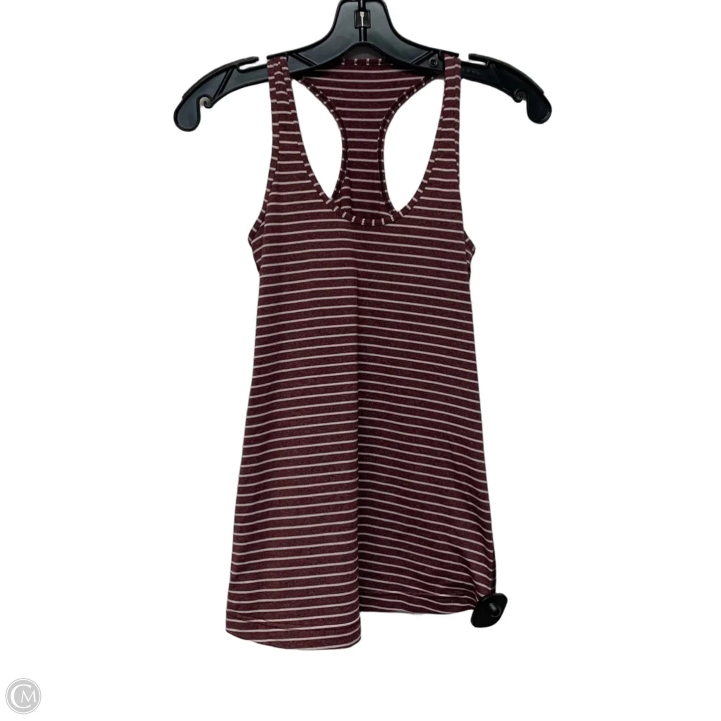 Athletic Tank Top By Lululemon In Striped Pattern, Size: S