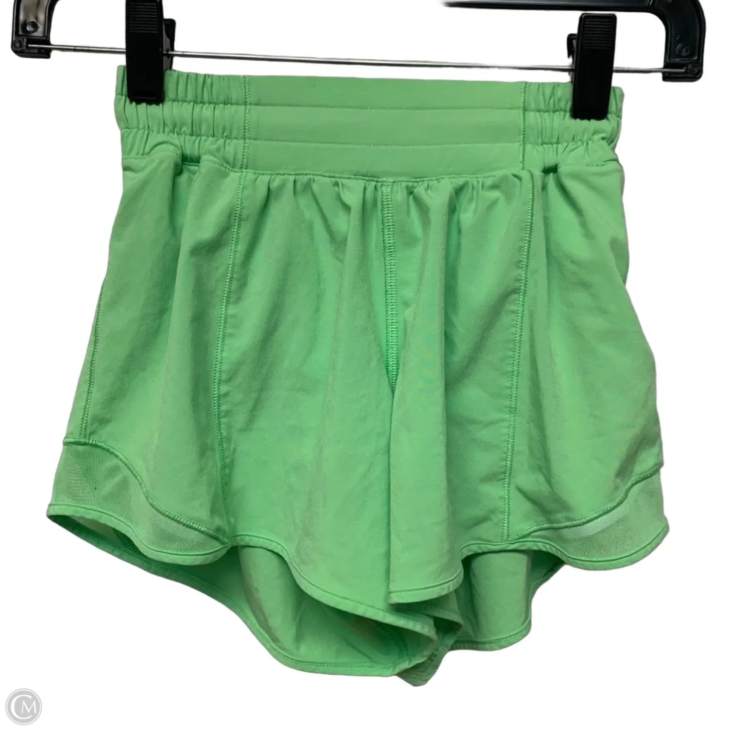 Athletic Shorts By Lululemon In Green, Size: Xs