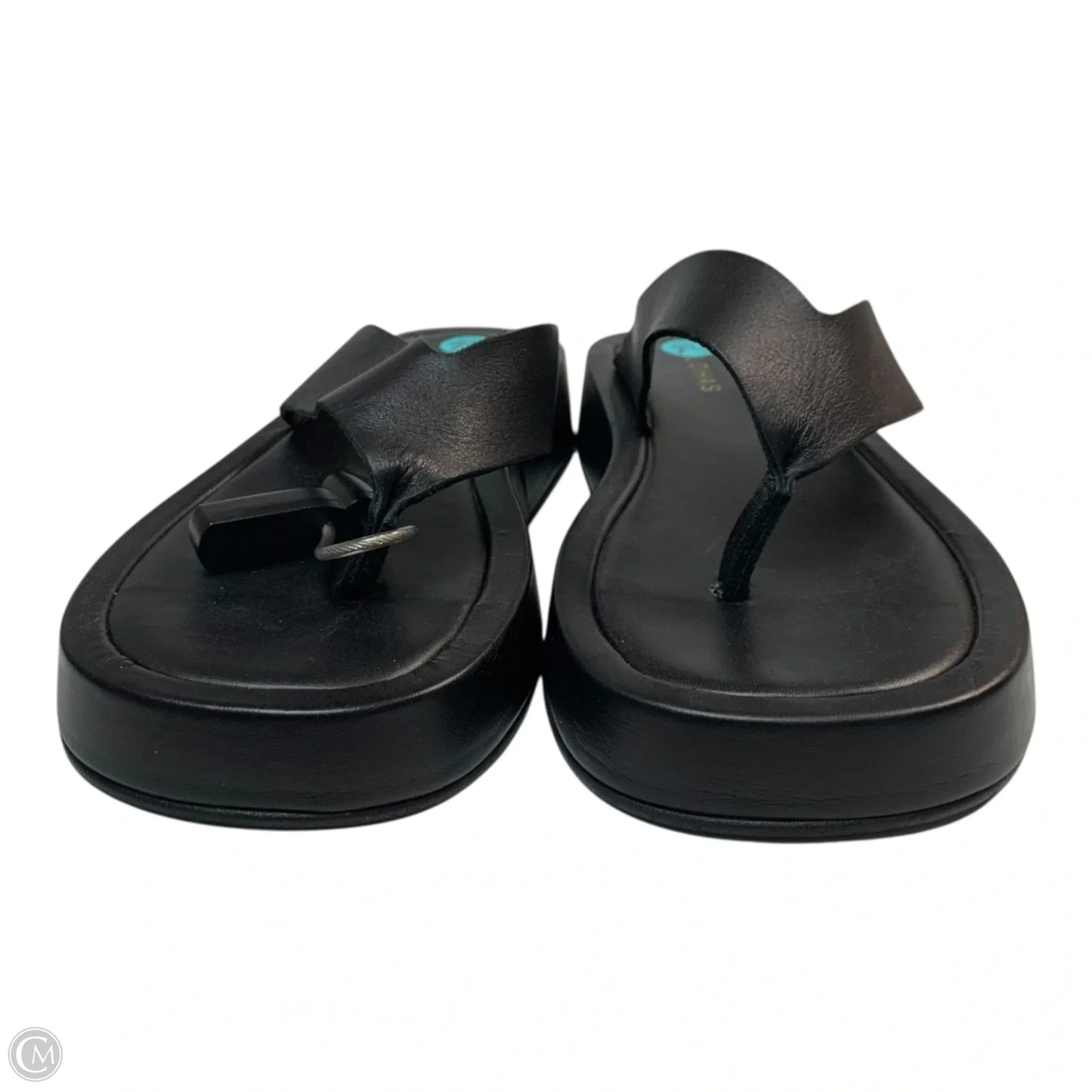 Sandals Heels Platform By Alohas In Black, Size: 7.5