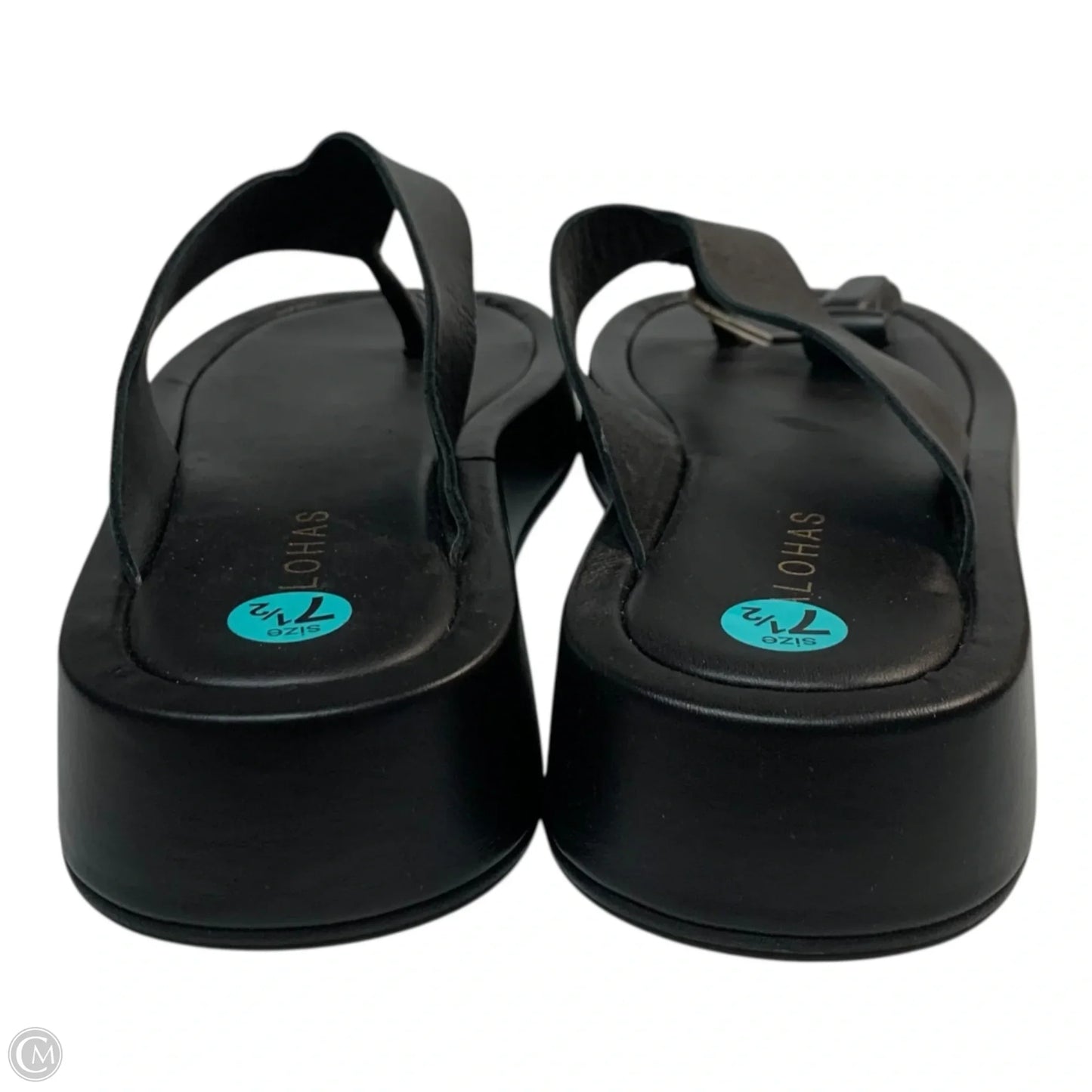 Sandals Heels Platform By Alohas In Black, Size: 7.5