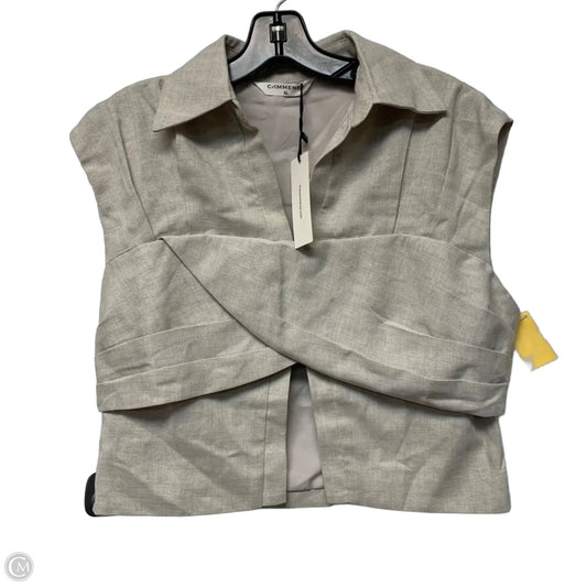 Top Sleeveless By Commense In Beige, Size: Xl