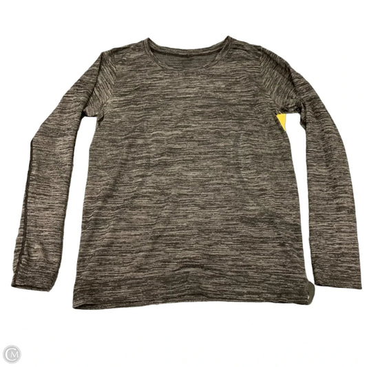 Athletic Top Long Sleeve Crewneck By Lululemon In Black, Size: L