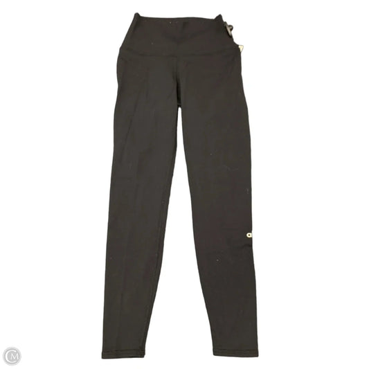 Athletic Leggings By Alo In Black, Size: Xxs