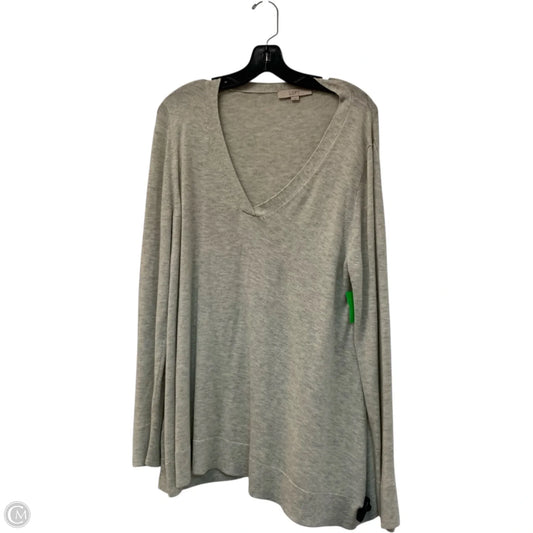 Top Long Sleeve By Loft In Grey, Size: Xl