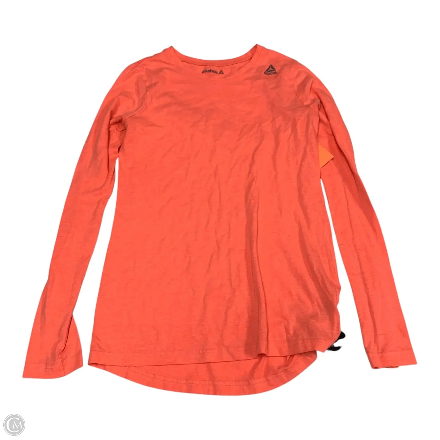 Athletic Top Long Sleeve Crewneck By Reebok In Orange, Size: Xs