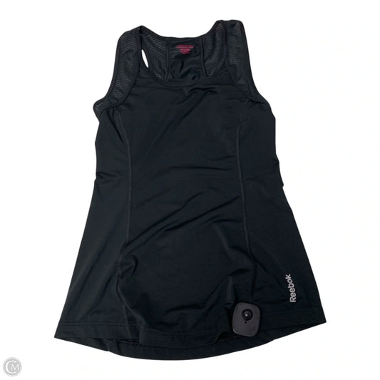 Athletic Tank Top By Reebok In Black, Size: Xs