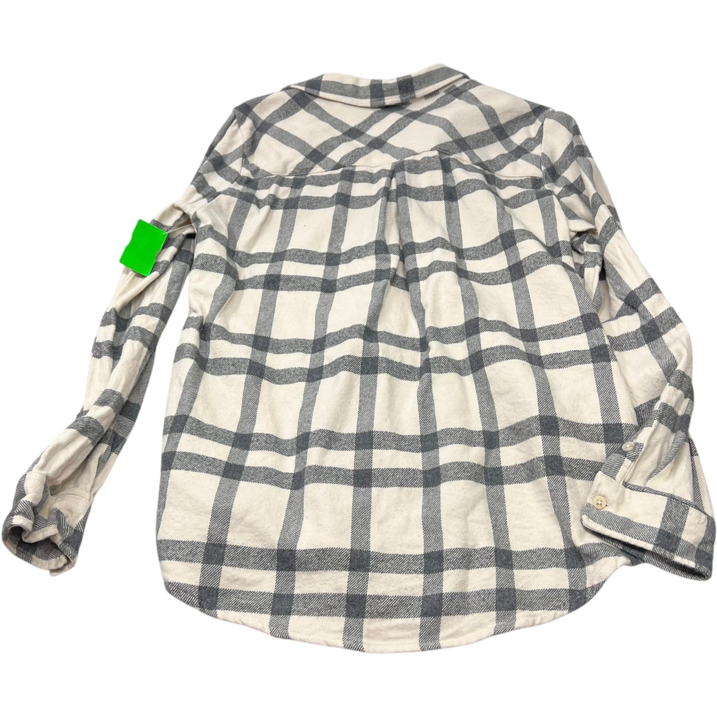 Jacket Shirt By Altard State In Cream & Grey, Size: M