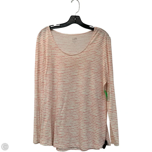 Top Long Sleeve By J. Jill In White, Size: Xl