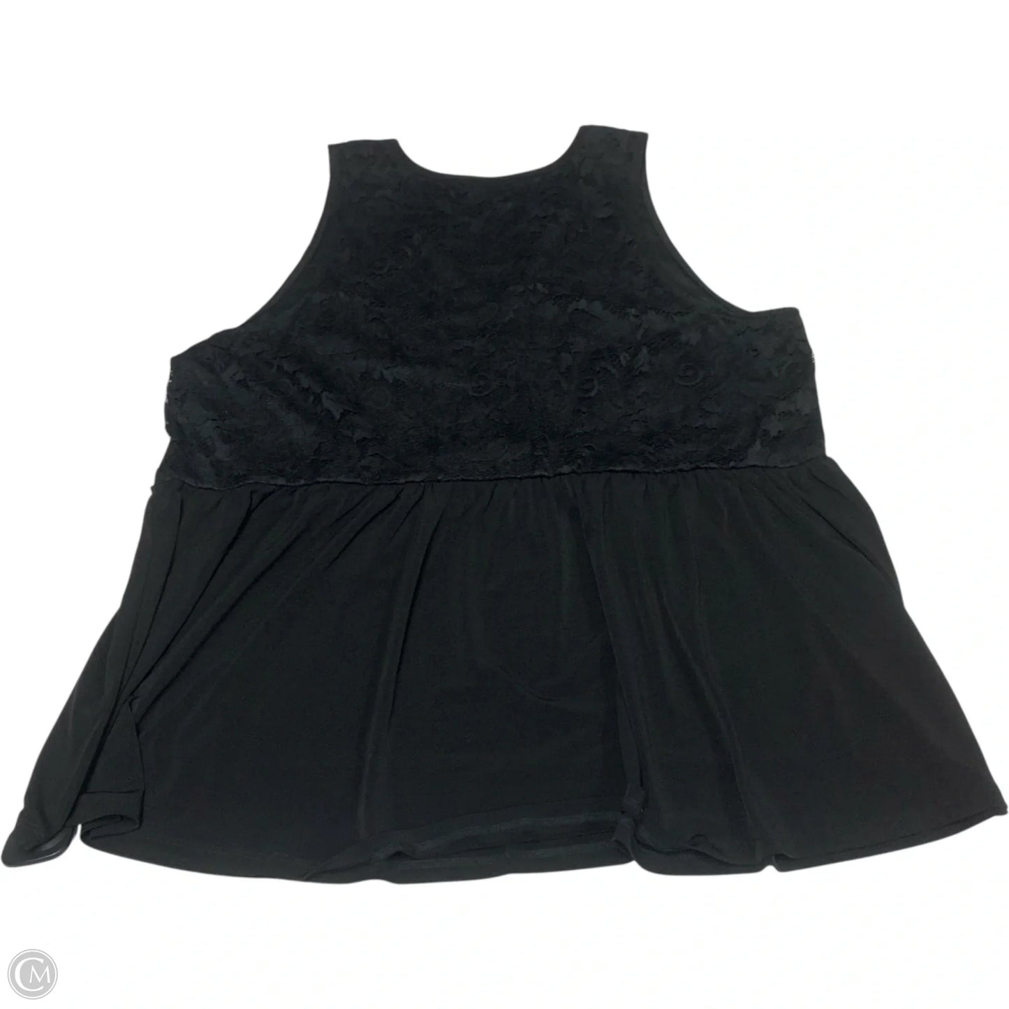 Top Sleeveless By Torrid In Black, Size: 1x