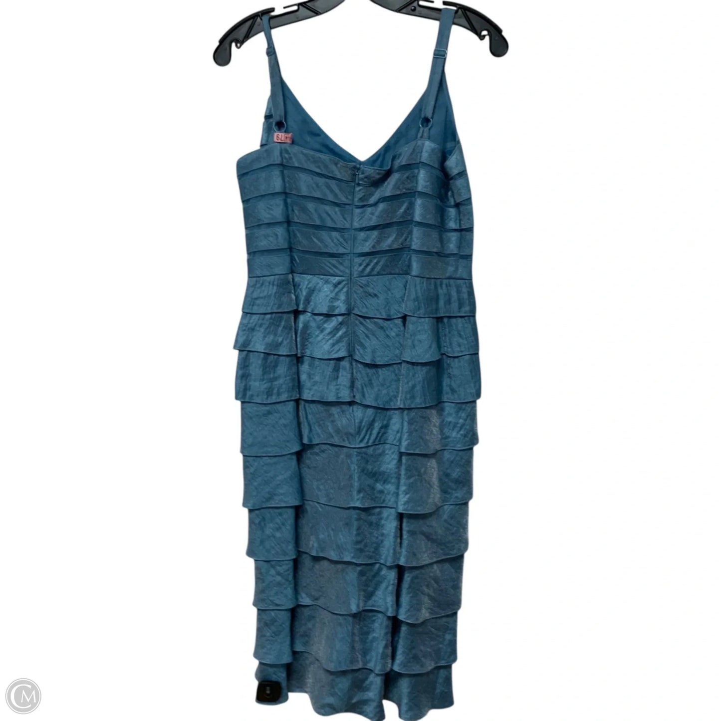 Dress Party Midi By Adrianna Papell In Blue, Size: L