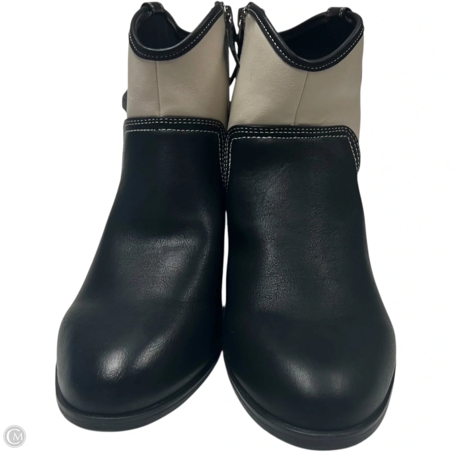 Boots Western By Dr Scholls In Black & Cream, Size: 7.5