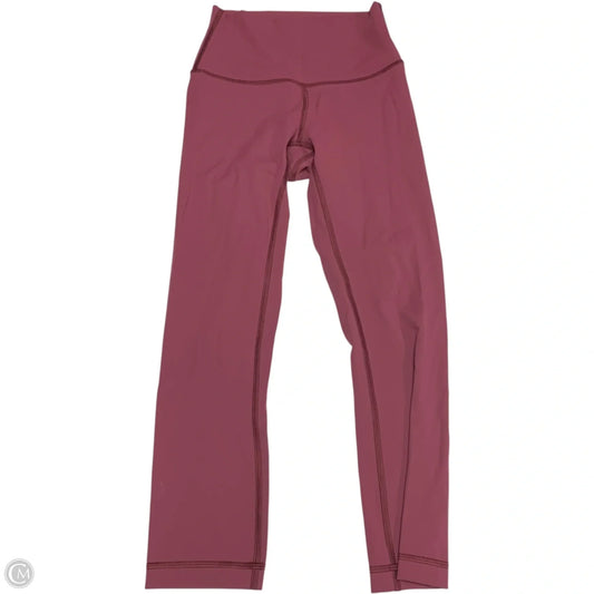 Athletic Leggings By Lululemon In Pink, Size: Xs