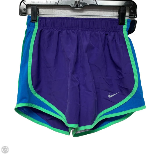 Athletic Shorts By Nike Apparel In Blue & Purple, Size: Xs