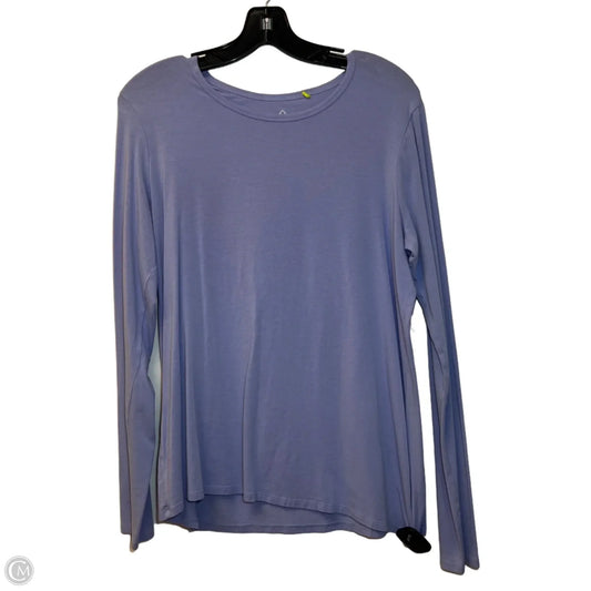 Athletic Top Long Sleeve Crewneck By Tasc In Purple, Size: Xl