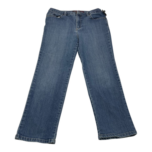 Jeans Straight By Gloria Vanderbilt In Blue Denim, Size: 10p