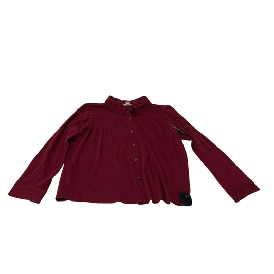 Top Long Sleeve By J. Jill In Red, Size: Lp
