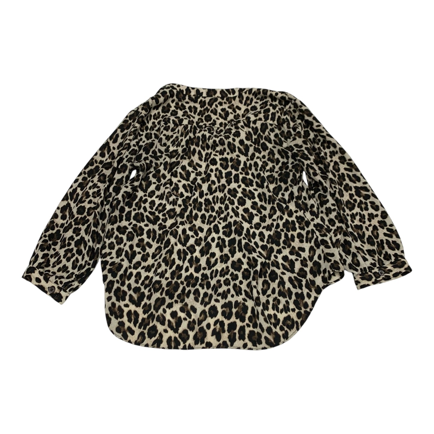Blouse Long Sleeve By Vince Camuto In Animal Print, Size: S