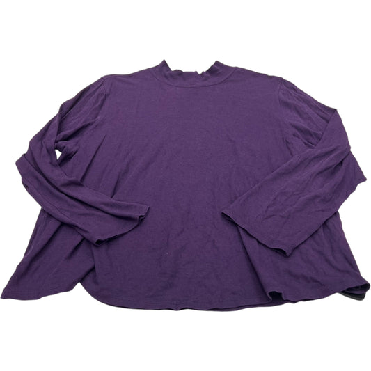 Top Long Sleeve By West Bound In Purple, Size: 2x