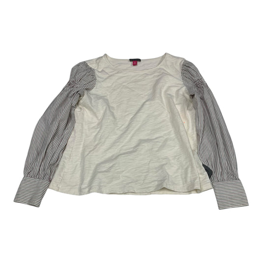 Top Long Sleeve By Vince Camuto In Cream, Size: Xs