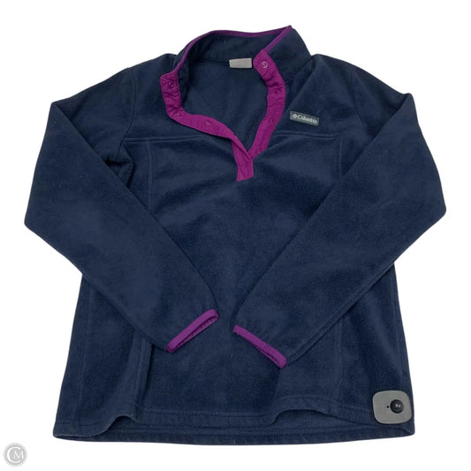 Athletic Sweatshirt Collar By Columbia In Blue, Size: M