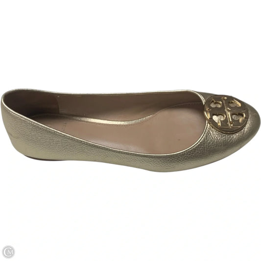 Shoes Designer By Tory Burch In Gold, Size: 8