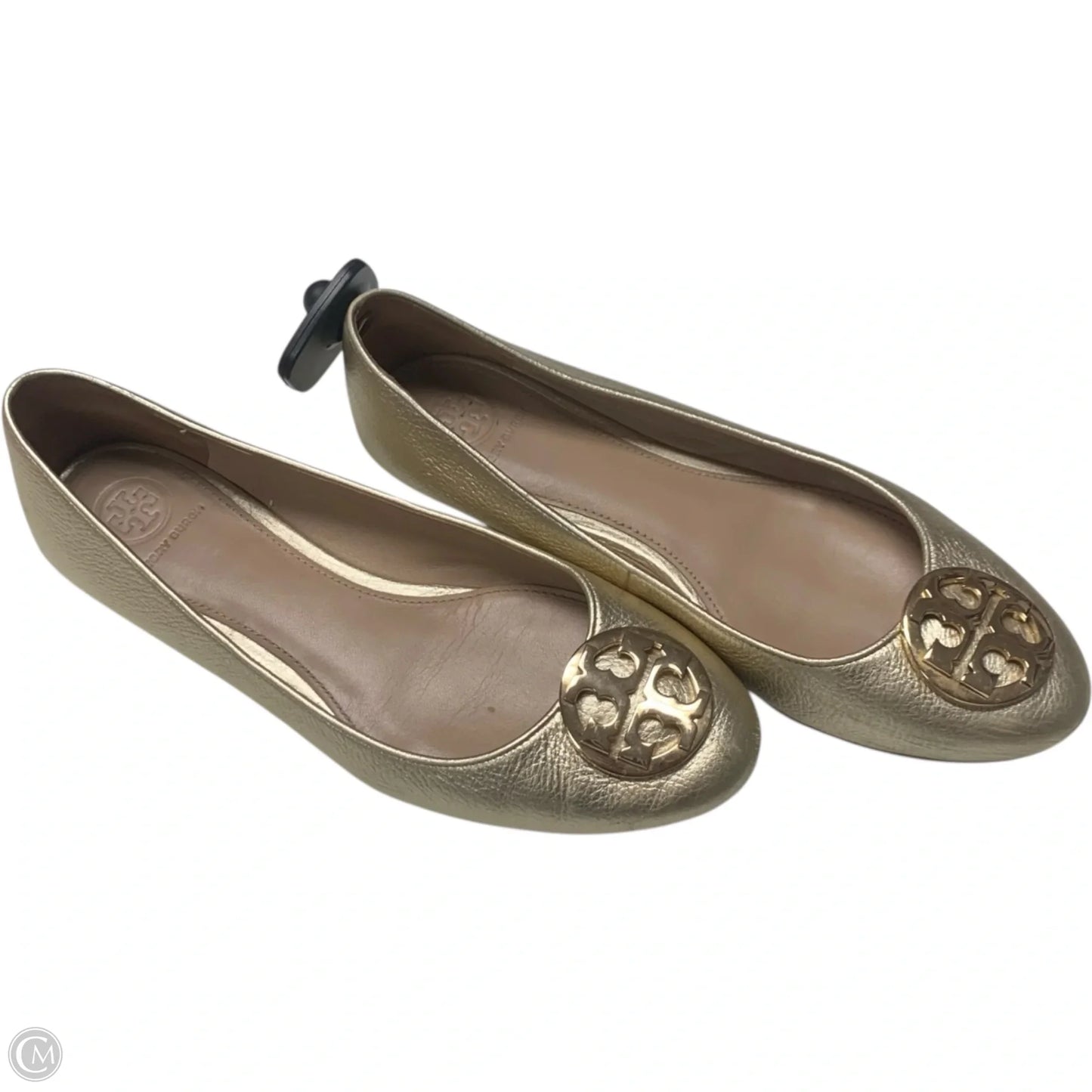 Shoes Designer By Tory Burch In Gold, Size: 8
