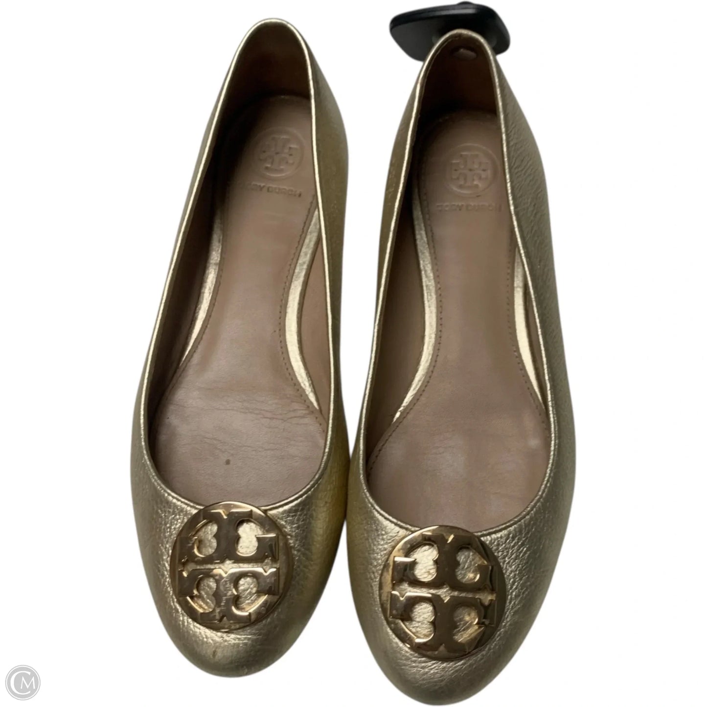 Shoes Designer By Tory Burch In Gold, Size: 8